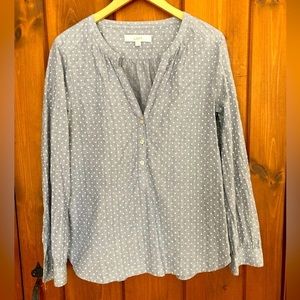 Dusty Blue Blouse from Loft, medium